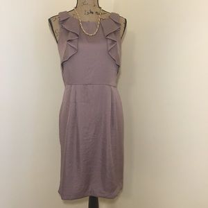 Ann Loft Size 4 Mauve Ruffled Dress
